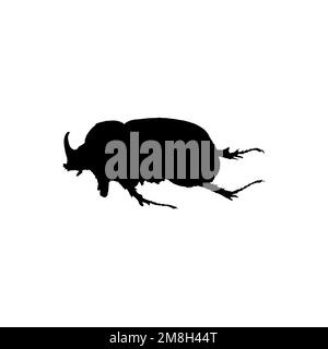 Bug icon. Simple style bug science poster background symbol. Bug brand logo design element. Bug t-shirt printing. Vector for sticker. Stock Vector