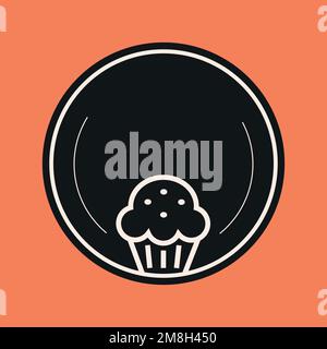 Bakery icon element vector in black color Stock Vector