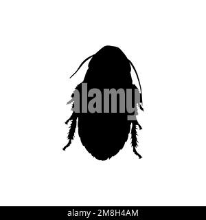 Bug icon. Simple style bug science poster background symbol. Bug brand logo design element. Bug t-shirt printing. Vector for sticker. Stock Vector