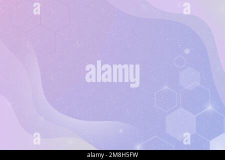 Aesthetic background vector with hexagons Stock Vector