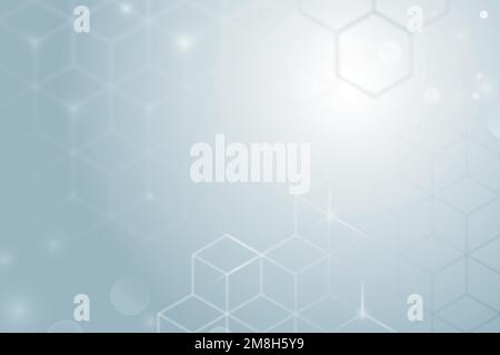 Gradient background vector in gray color with cube patterns Stock Vector