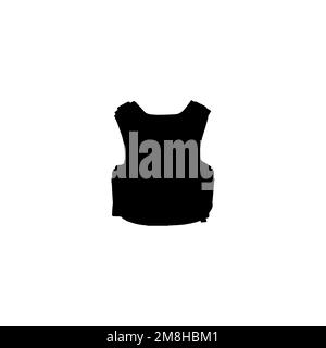 Bulletproof icon. Simple style notifying the police poster background symbol. Bulletproof brand logo design element. Bulletproof t-shirt printing. Stock Vector