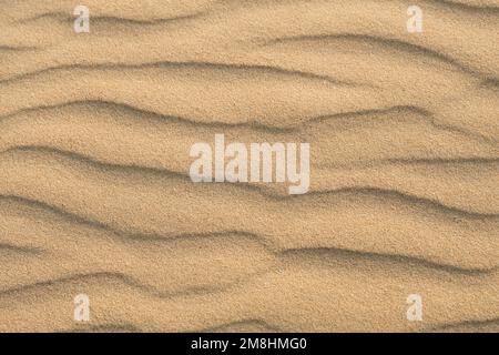 Sand background with dunes. Sand desert texture Stock Photo