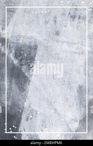 Rectangle frame on gray grunge background vector Stock Vector