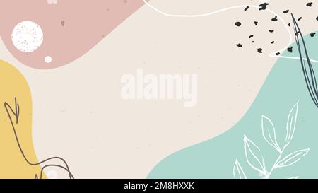 Abstract pastel Memphis patterned background vector Stock Vector