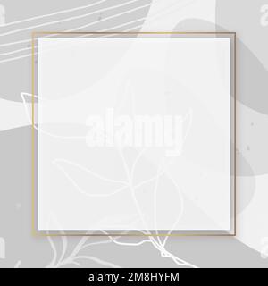 Frame on Memphis patterned background vector Stock Vector