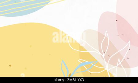 Abstract pastel Memphis patterned background vector Stock Vector