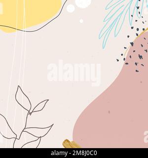 Abstract pastel Memphis patterned background vector Stock Vector