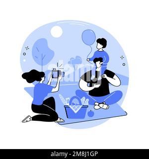 Yard games isolated cartoon vector illustration Free time in the