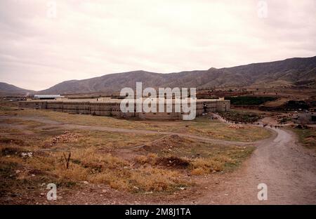 An old prison complex on the outskirts of Dahuk City in northern Iraq ...