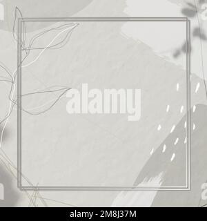 Frame on Memphis patterned background vector Stock Vector