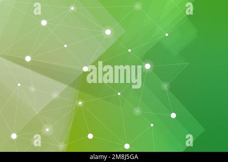 White network pattern on a green background vector Stock Vector