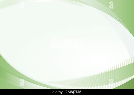 Green curve frame template vector Stock Vector