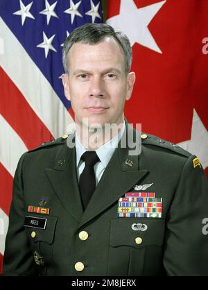 Portrait of US Army Major General Raymond Rees, Vice CHIEF, National Guard Bureau, Arlington, Virginia (uncovered). Base: Washington State: District Of Columbia (DC) Country: United States Of America (USA) Stock Photo