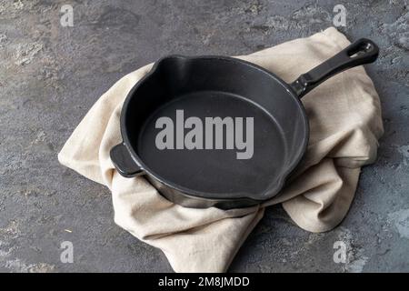 Empty frying pan Stock Photo