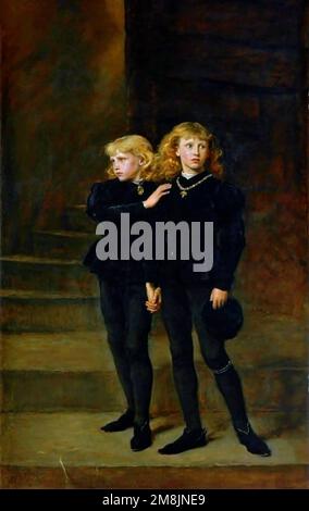 Princes in the tower painting hi res stock photography and images