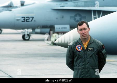 An informal portrait of Commander Dominic Gorie of Strike Fighter ...