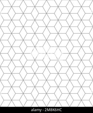 Cubes background and seamless pattern, one color Stock Vector