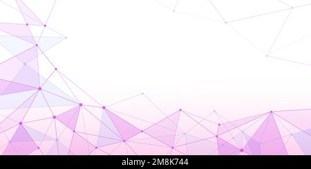 Triangle mesh decorative background with transparencies and copy space Stock Vector
