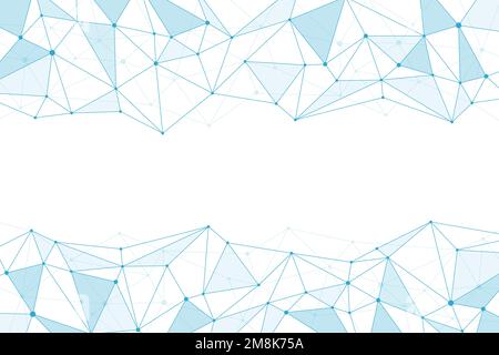 Triangle mesh decorative background with transparencies and copy space Stock Vector