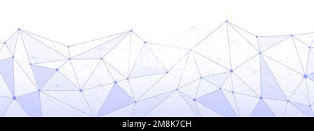 Triangle mesh decorative background with transparencies and copy space Stock Vector