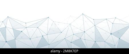 Triangle mesh decorative background with transparencies and copy space Stock Vector