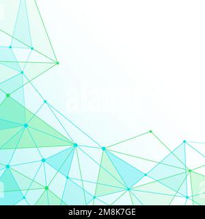 Triangle mesh background with transparencies and copy space Stock Vector