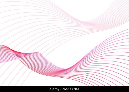 Wave background with copy space, motion and audio concept Stock Vector
