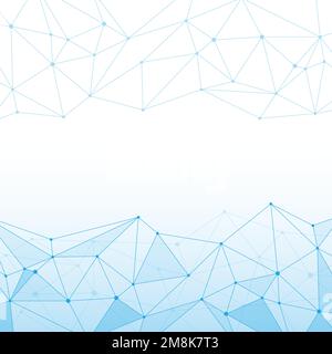 Triangle mesh background with transparencies and copy space Stock Vector