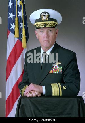 Rear Admiral (upper half) Joseph S. Walker, USN. Country: Unknown Stock Photo