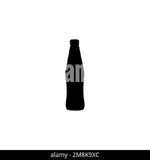 Bottle icon. Simple style packing company big sale poster background symbol. Bottle brand logo design element. Bottle t-shirt printing. Stock Vector