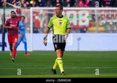 Davide Massa (Referee) during the Italian championship Serie A football match between US Cremonese and AC Monza on January 14, 2023 at Stadio Giovanni Zini in Cremona, Italy - Photo Morgese-Rossini / DPPI Credit: DPPI Media/Alamy Live News Stock Photo