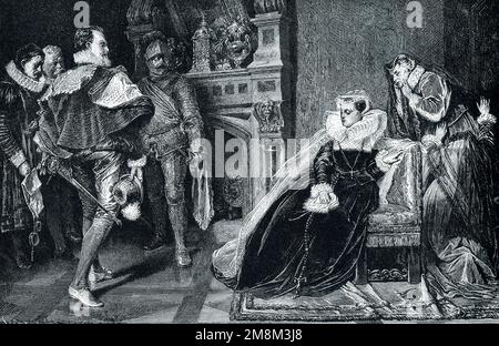 Execution of Mary Queen of Scots Stock Photo - Alamy