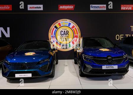 Brussels, Belgium. 13th Jan, 2023. 100th Brussels Auto Show at the Expo Center in Brussels, Belgium on January 13, 2023. Credit: ALEXANDROS MICHAILIDIS/Alamy Live News Stock Photo