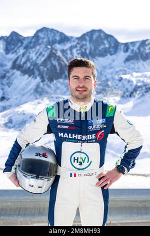 BOUET David (FR) WRM BY CHANOINE M. / SRD RACING, portrait during the 2023 Clio Ice Trophy 2023 - GSeries G1 on the Circuit Andorra - Pas de la Casa, on January 14, 2023 in Encamp, Andorra - Picture Damien Doumergue / DPPI Credit: DPPI Media/Alamy Live News Stock Photo