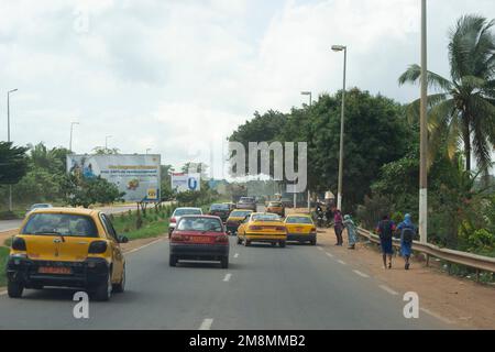 view from Yaounde, Cameroon Stock Photo