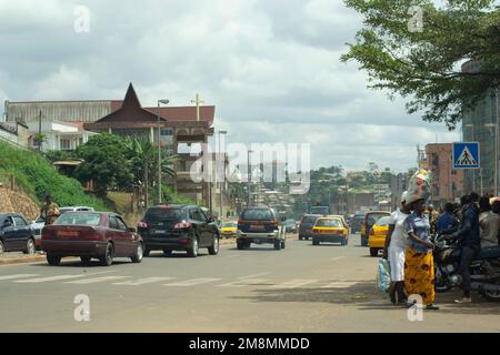 view from Yaounde, Cameroon Stock Photo