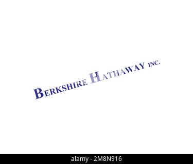 Berkshire Hathaway, Rotated Logo, White Background Stock Photo