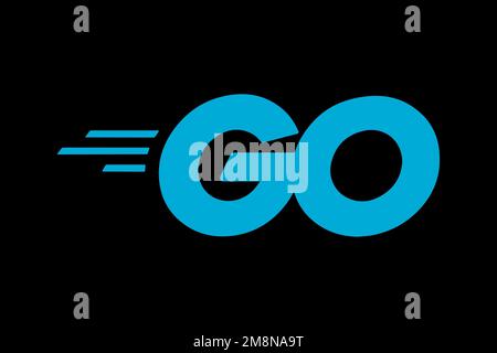 D programming language, Logo, Black background Stock Photo - Alamy
