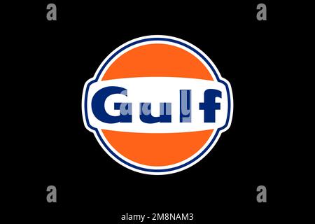 Gulf oil campany logo editorial stock image. Image of campany - 77031394