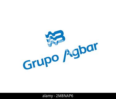 Grupo Agbar, Logo, White background Stock Photo - Alamy