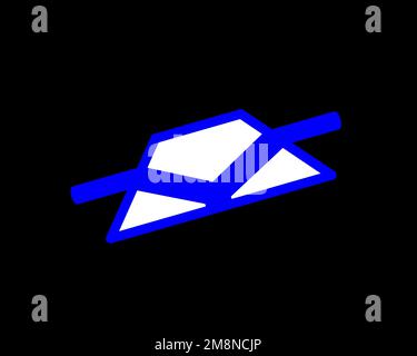 Krasnogorsky Zavod, rotated logo, black background B Stock Photo - Alamy