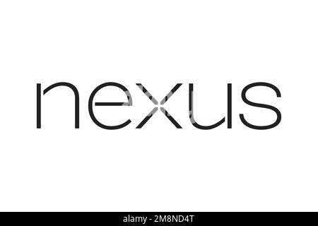 Flat colorful nexus circuit tech logo design Vector Image