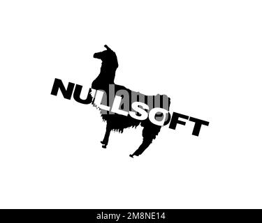 Nullsoft Sticker Nullsoft, rotated logo, white background Stock Photo - Alamy