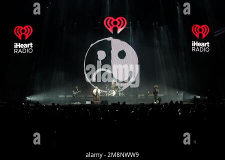 Los Angeles, USA. 14th Jan, 2023. Fall Out Boy performs at iHeartRadio ALTer EGO 2023 held at The Forum in Los Angeles, CA on Saturday, January 14, 2023. (Photo By Conor Duffy/Sipa USA) Credit: Sipa USA/Alamy Live News Stock Photo