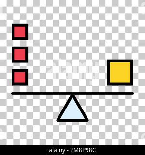 Balance harmony justice vector icon isolated on background. Business flat symbol vector illustration . Stock Vector
