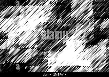 Black and White Hatched Rectangles Seamless Background Stock Vector