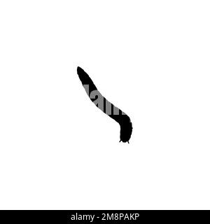 Maggot icon. Simple style silk clothe big sale poster background symbol. Maggot brand logo design element. Maggot t-shirt printing. vector for sticker Stock Vector