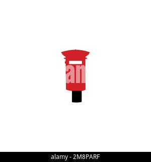 Mailbox icon. Simple style cargo company big sale poster background symbol. Mailbox brand logo design element. Mailbox t-shirt printing. Stock Vector