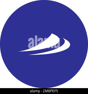 shoe icon logo vectortemplate Stock Vector